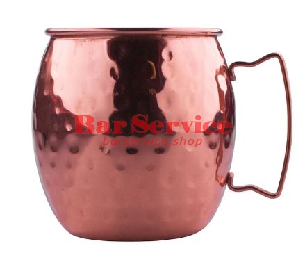 Кружка для кокт. «Московский мул» чеканная; сталь нерж.,медь; 0,54л